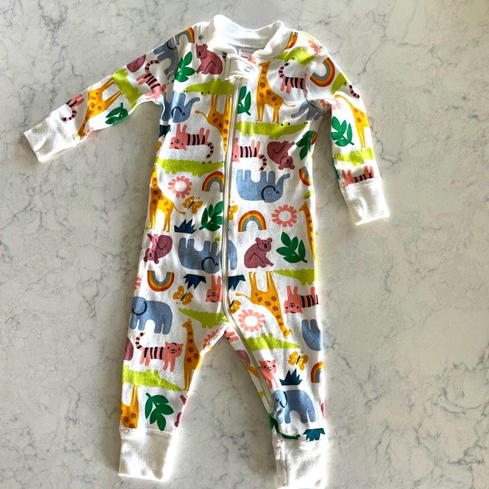 Hanna Anderson Baby Zip Sleeper In Organic Cotton lol new